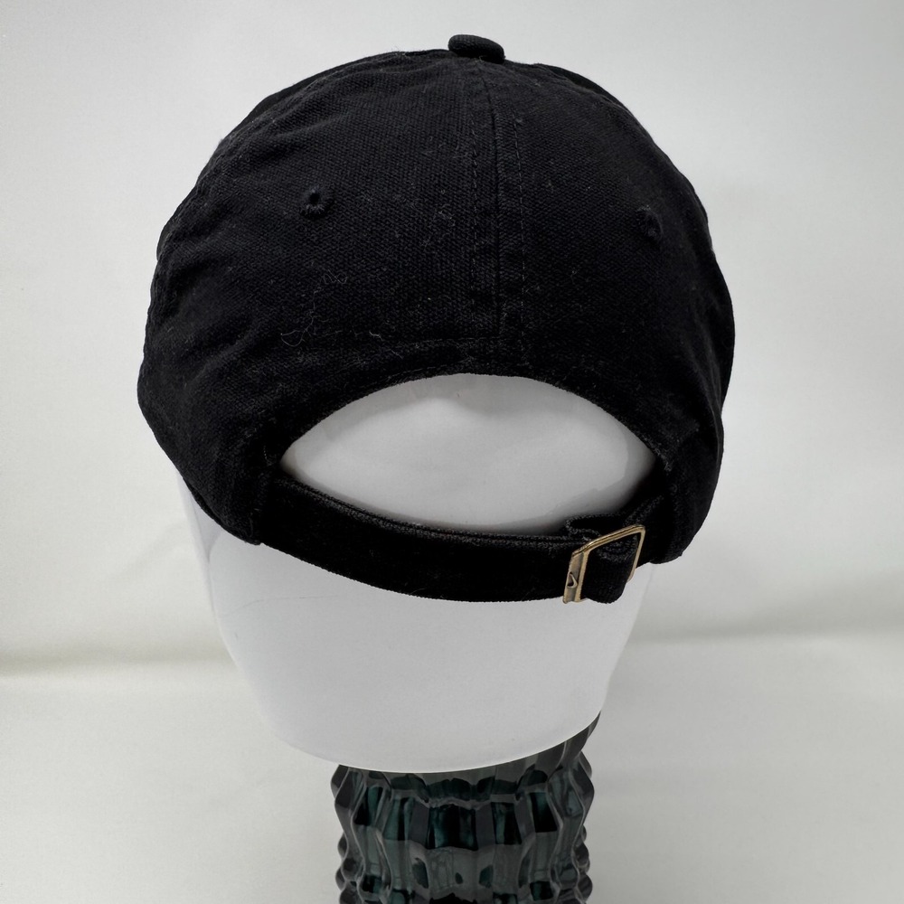 Nike Hat Black Youth One Size Adjustable Swoosh Cap Embroidery Logo - Picture 5 of 10